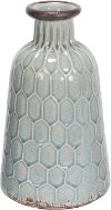 Antique Aqua Ceramic Textured Vase