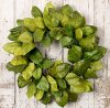 Clearance 26 Inch Green Magnolia Leaf Wreath Faux Arrangement