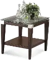 Dunhill Glass Top End Table