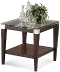 Dunhill Glass Top End Table