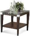 Glass Top End Table - Dunhill