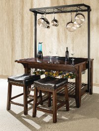 Kitchen Island with Counter Stools - Kona