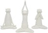 White Ceramic Assorted Yoga Frog