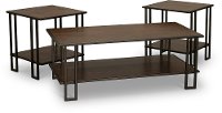 Oak 3 Piece Coffee Table Set - Roma-2