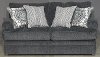 Casual Contemporary Slate Blue Loveseat - Bellamy-1