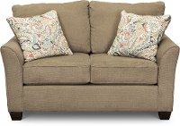 Casual Contemporary Light Brown Loveseat - Tara