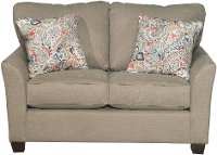 Casual Contemporary Light Brown Loveseat - Tara-2