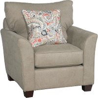 Casual Contemporary Light Brown Chair - Tara