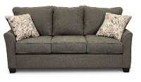 Casual Contemporary Charcoal Gray Sofa - Tara
