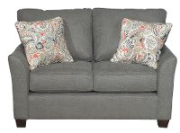 Casual Contemporary Charcoal Gray Loveseat - Tara-2