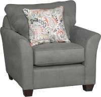 Casual Contemporary Charcoal Gray Chair - Tara