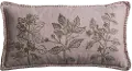 Pink Embroidered Floral Throw Pillow - Carly