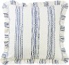 Navy Stripe Ticking Euro Sham with Ruffle