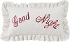 Good Night Embroidery Throw Pillow