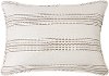 Taupe Ticking Stripe Standard Sham
