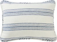 Navy Ticking Stripe Standard Sham