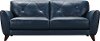 Modern Blue Leather Sofa - Colours