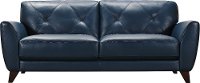 Modern Blue Leather Sofa - Colours