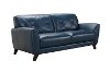Modern Blue Leather Sofa - Colours-2