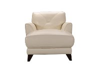 Modern White Leather Chaise - Colours