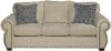 Canvas Tan Casual Traditional Sofa - Southport