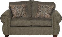 Casual Traditional Coffee Brown Loveseat - Southport