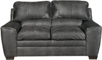 Casual Contemporary Graphite Gray Loveseat - Caruso