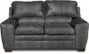 Casual Contemporary Graphite Gray Loveseat - Caruso-2