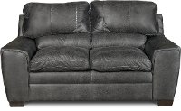 Contemporary Graphite Gray Loveseat - Caruso-2