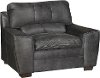 Casual Contemporary Graphite Gray Chair - Caruso