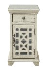 Modern Ivory White End Table - Kevin-1