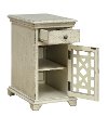 Modern Ivory White End Table - Kevin-2