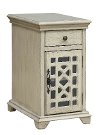 Modern Ivory White End Table - Kevin-3