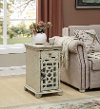 Modern Ivory White End Table - Kevin-4