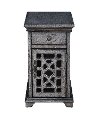 Modern Metallic Gray End Table-1