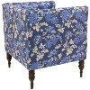3005MMBLGRNOGA Mum Blue Ground Tufted Arm Chair-4