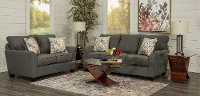 Contemporary Gray 7 Piece Living Room Set - Tara