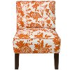 5705GRDBRDORNOGA Garden Bird Orange Armless Chair-2