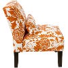 5705GRDBRDORNOGA Garden Bird Orange Armless Chair-3