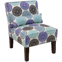 5705PNMDLBLOGA Pen Medallion Blue Armless Chair