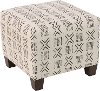 57-2RMCRMOGA Remmy Cream Square Ottoman