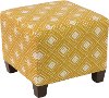 57-2DMNYLWOGA Diamond Yellow Square Ottoman