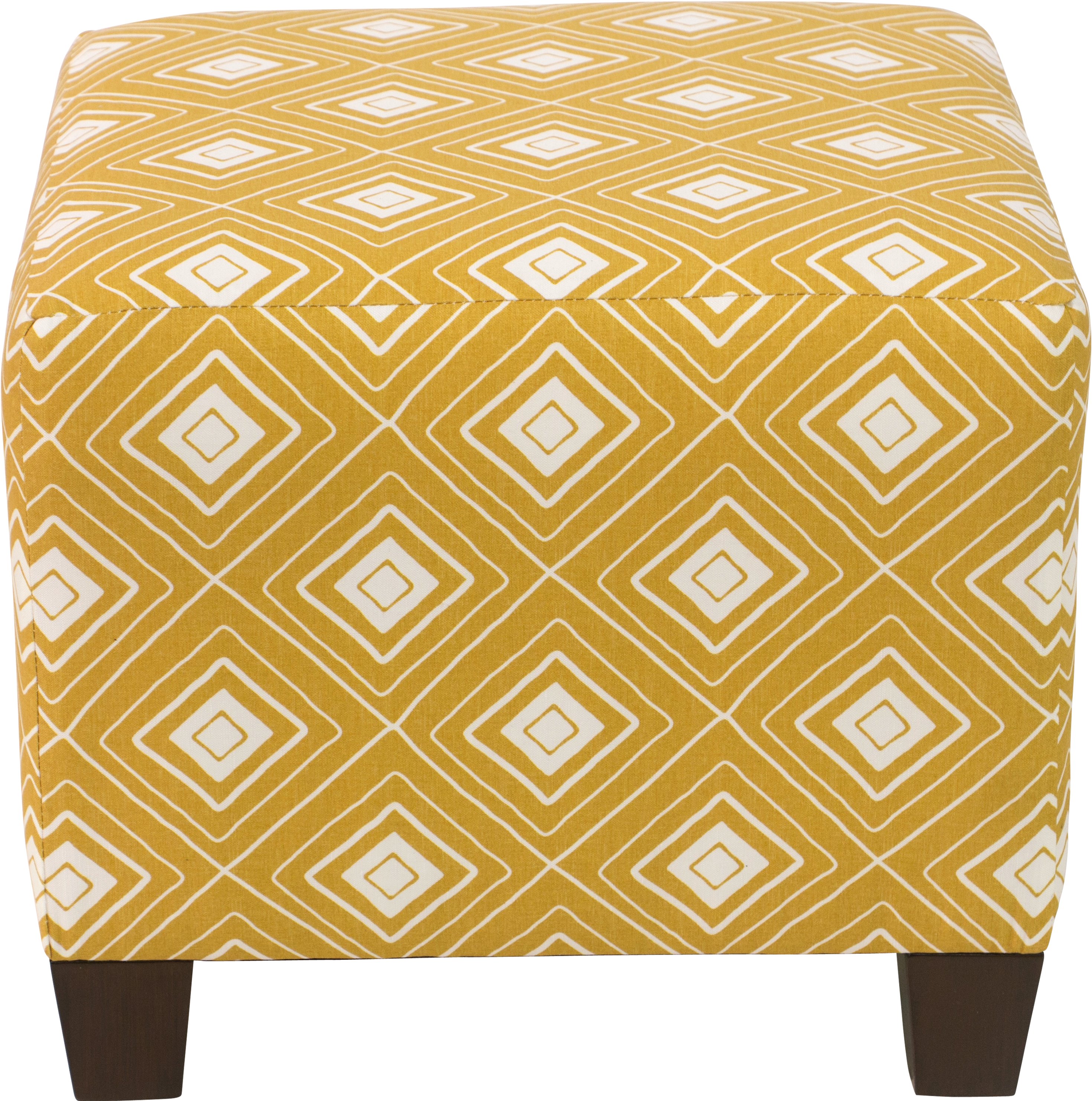 57-2DMNYLWOGA Diamond Yellow Square Ottoman-2