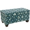 6225STLNLTCOGA Line Lattice Teal Storage Bench-1