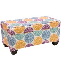 6225STPNMDLMLTOGA Pen Madallion Multi Storage Bench