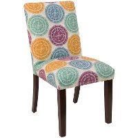 63-6PNMDLMLTOGA Pen Medallion Multi Upholstered Dining Chair
