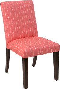 63-6SPRSTRCRLOGA Sprint Stripe Coral Upholstered Dining Chair