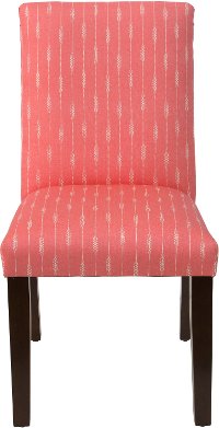 63-6SPRSTRCRLOGA Sprint Stripe Coral Upholstered Dining Chair -2