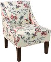 72-1JCBBRGMLTOGA Bright Multi Swoop Arm Chair