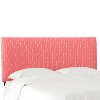 750TSPRSTRCRLOGA Sprint Stripe Coral Upholstered Twin Headboard-1